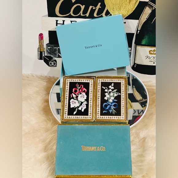 💎 TIFFANY & Co. 2 DECK SET 104 Pieces PLAYING CARD w/Box - Picture 9 of 11